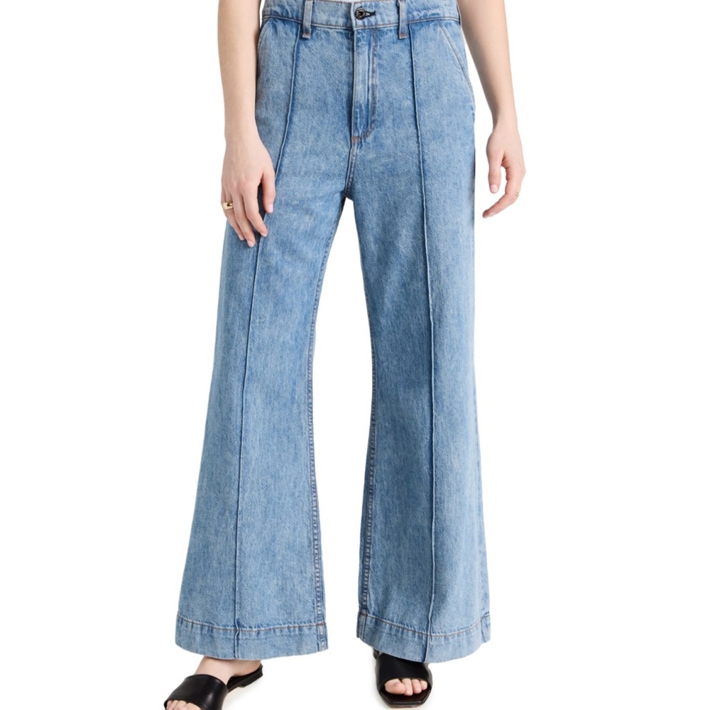 ASKK NY PINTUCK TROUSER JEANS IN BLUE